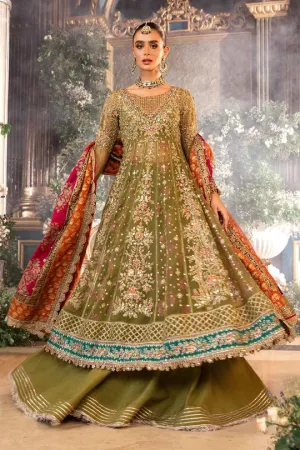 3 Piece Unstitched Embroidered Organza Suit | BD-2906