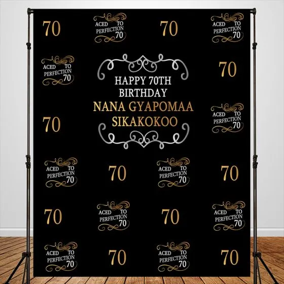 40-70th Birthday Theme Party Backdrop