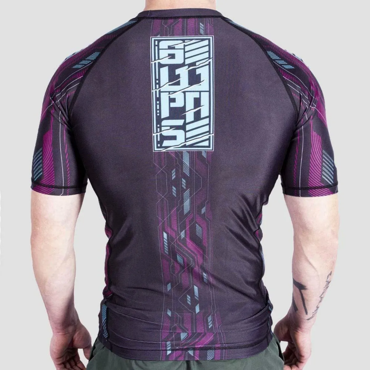 8 Weapons Samurai 2.0 Cyber Short Sleeve Rash Guard Black