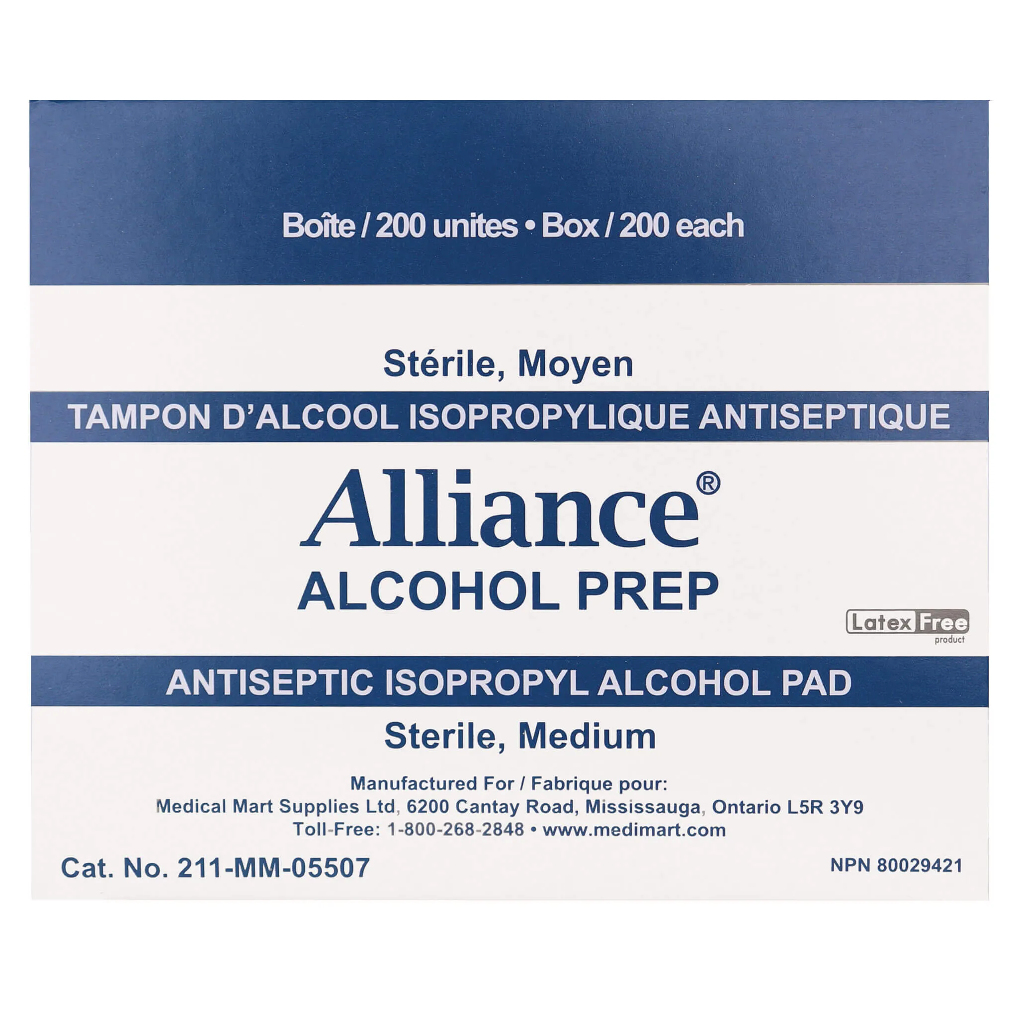 Alliance Alcohol Prep Pads