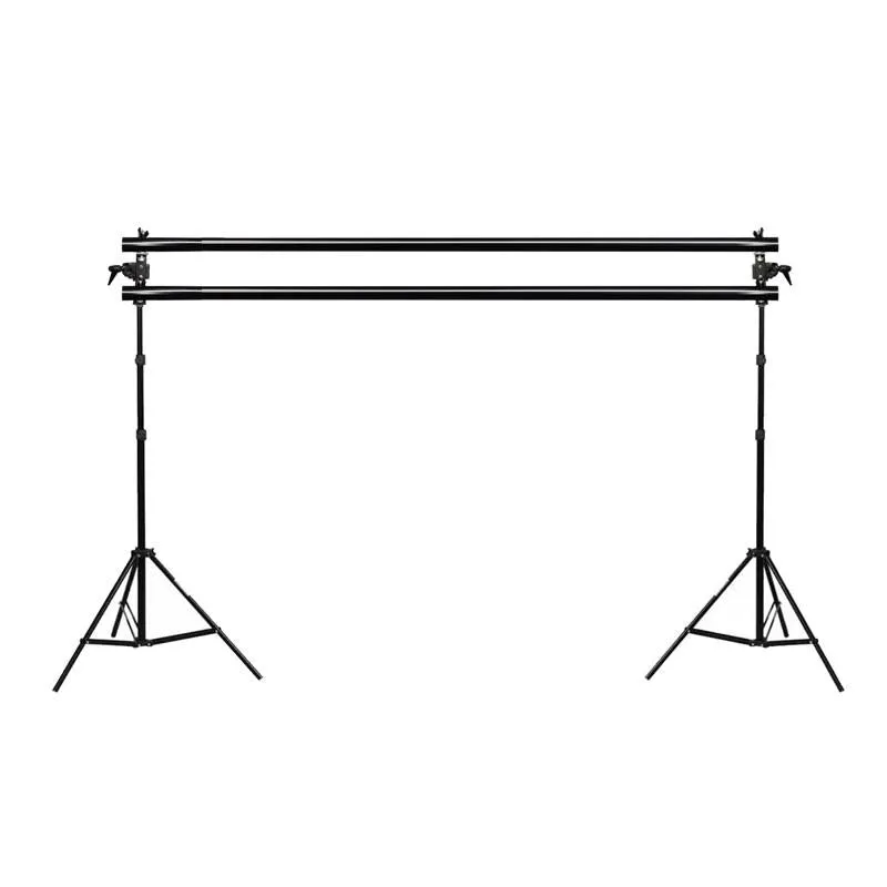 Backdrop Stand Dual Cross Bar With Adapter Kit For 2 Backgrounds