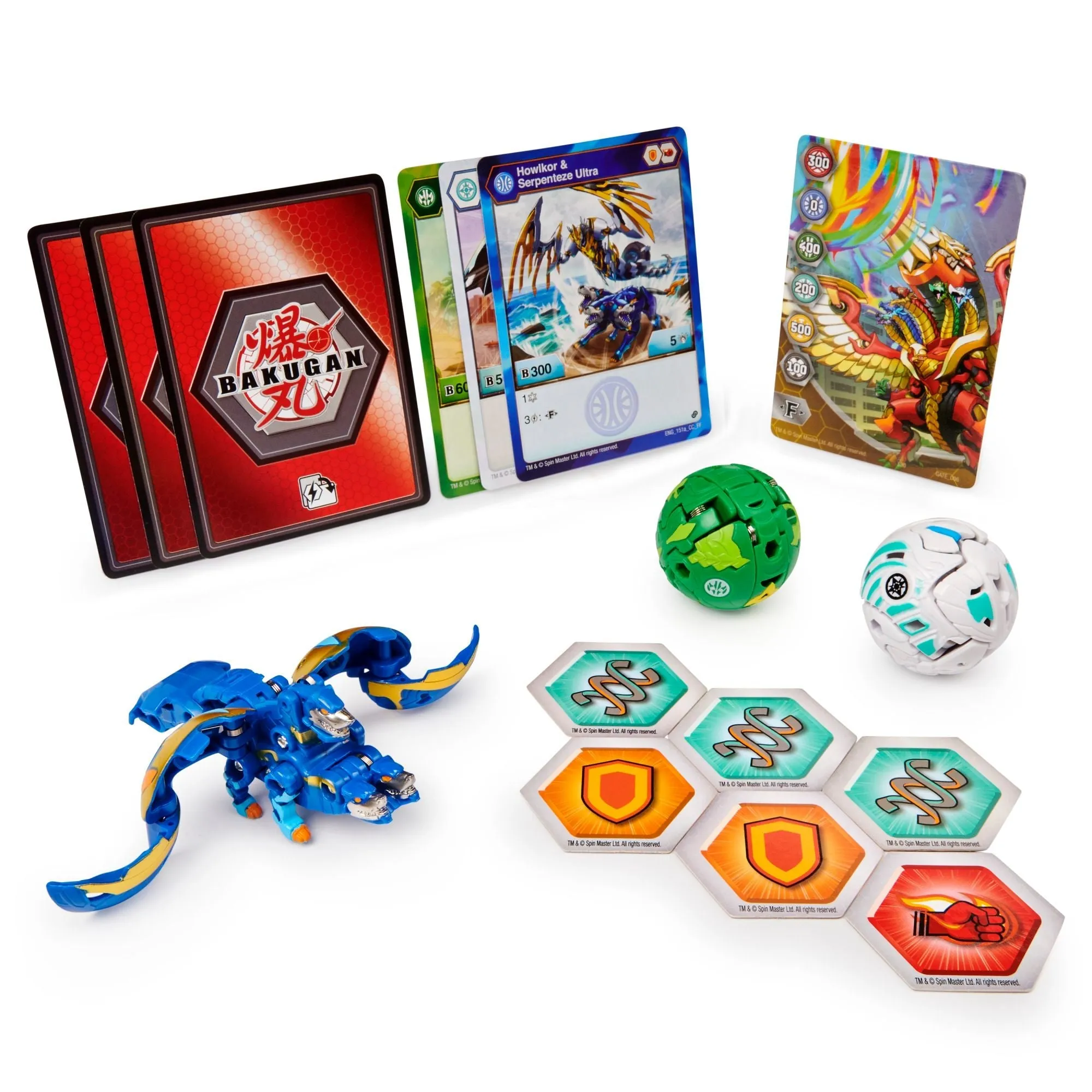 Bakugan Starter Pack Series 2.5 Howlkor X Serpenteze/Maxodon/Auxillataur