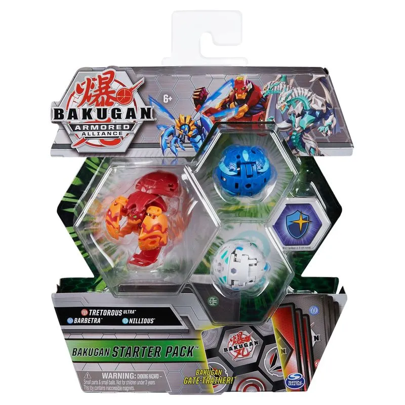 Bakugan Starter Pack Series 2.5 Tretorous Ultra/Barbetra/Nillious