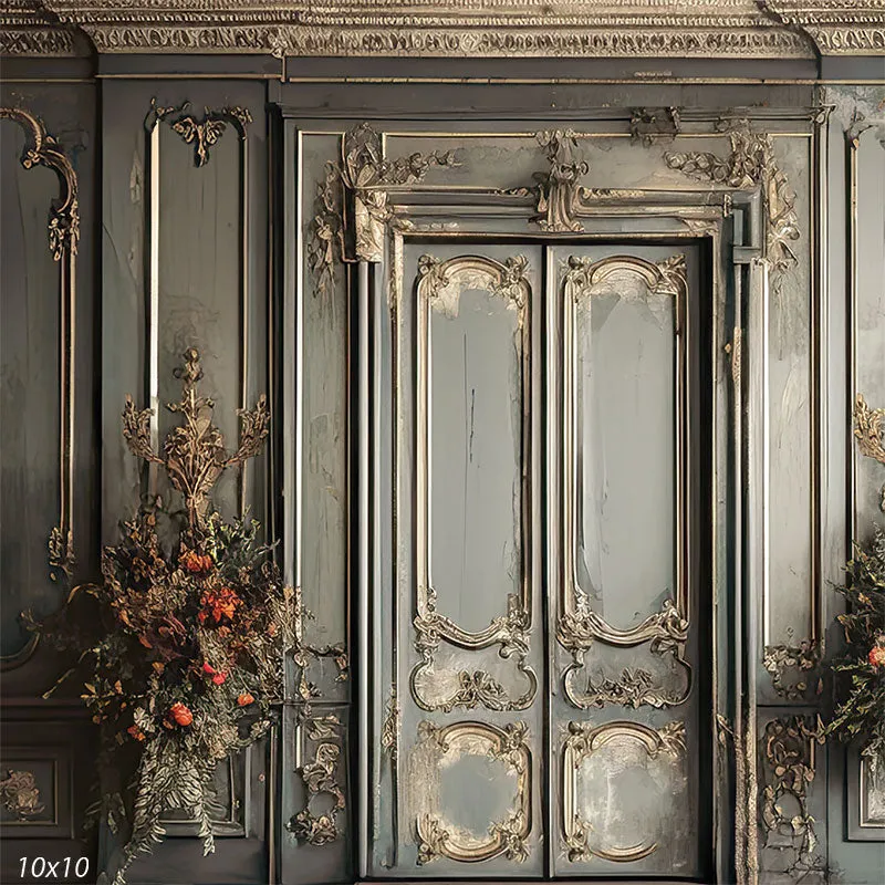 Baroque Door Photography Backdrop