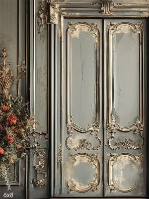 Baroque Door Photography Backdrop