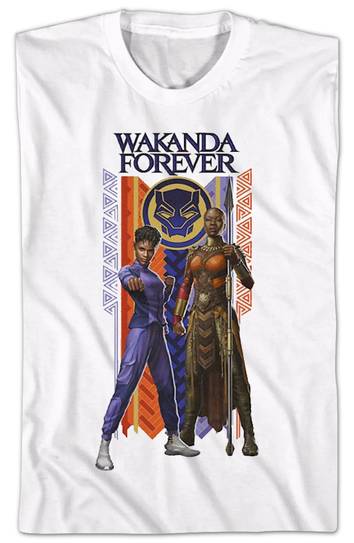 Black Panther Wakanda Forever Duo Marvel Comics T-Shirt