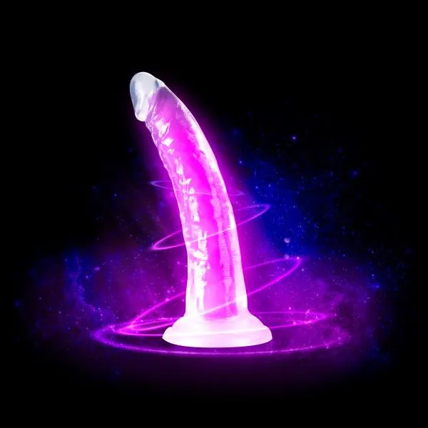 Blush Neo Elite GLOW in the Dark 7.5 Inch Silicone Dual Density Suction Cup Dildo