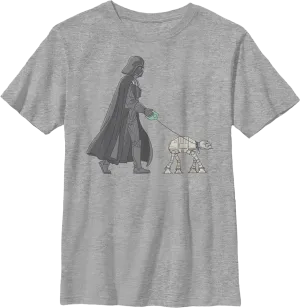 Boys Youth Darth Vader AT-AT Walker Star Wars Shirt