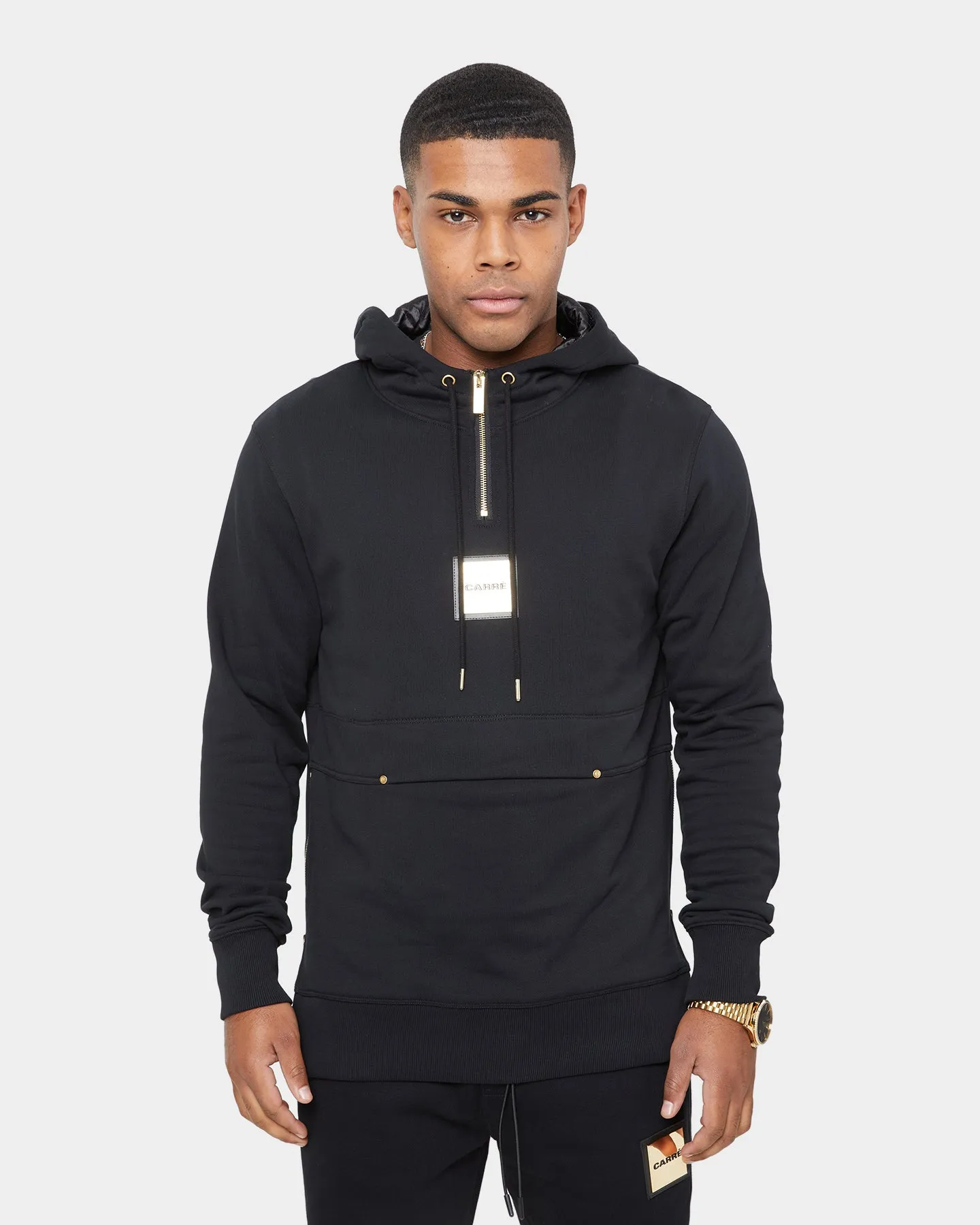 Carré Elite 3/4 Zip Hoodie Black