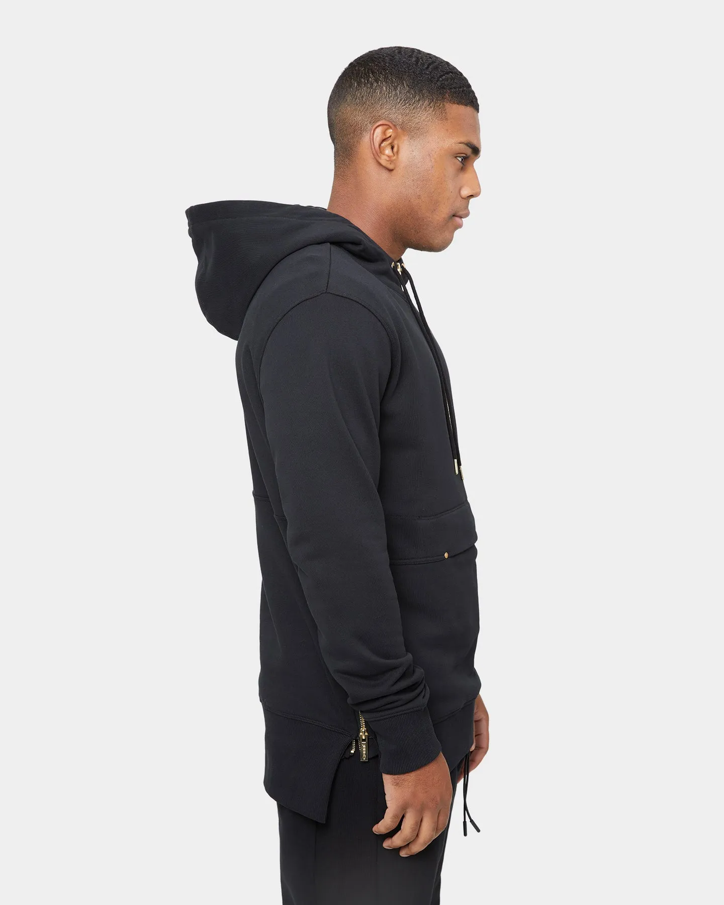 Carré Elite 3/4 Zip Hoodie Black