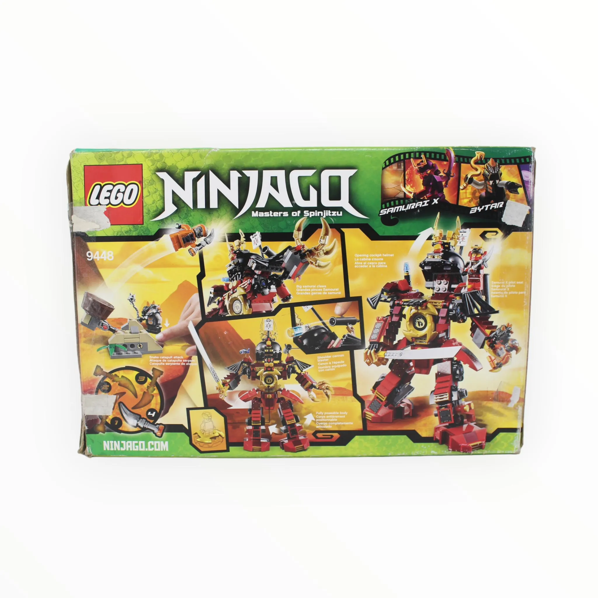 Certified Used Set 9448 Ninjago Samurai Mech (Bags 2 and 3 still sealed)