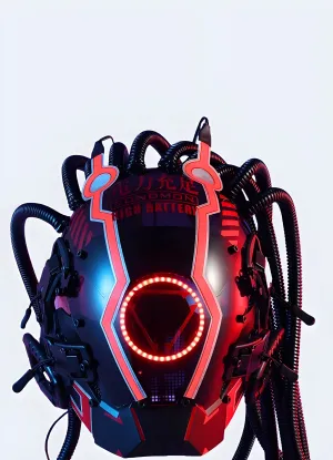 Cyberpunk Samurai Mask Helmet