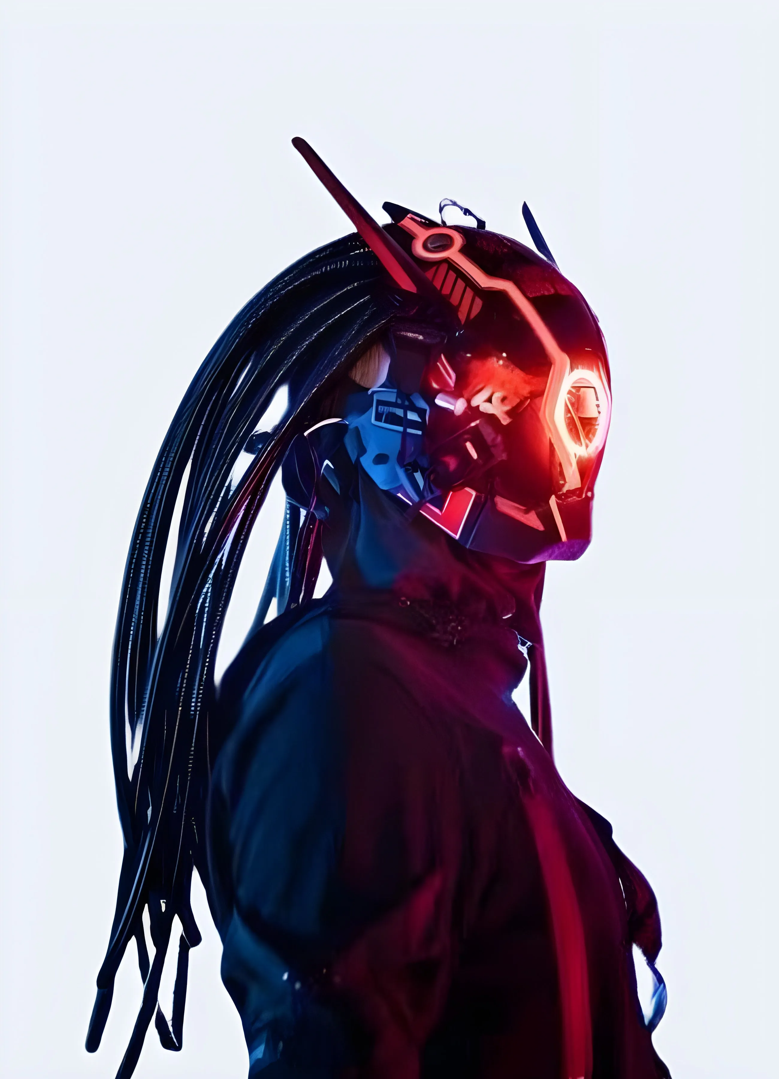 Cyberpunk Samurai Mask Helmet