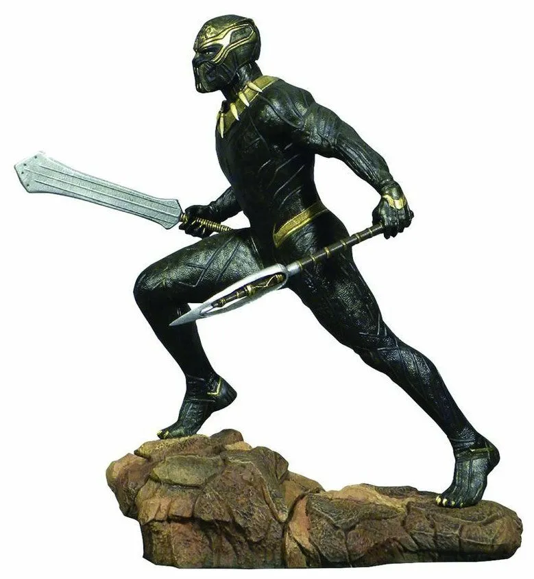 Diamond Select Toys - Marvel Gallery - Black Panther Movie - Eric Killmonger 9-inch PVC Diorama Statue