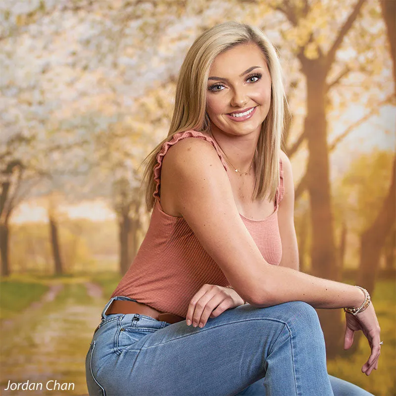 Dogwood Path Printed Photography Backdrop