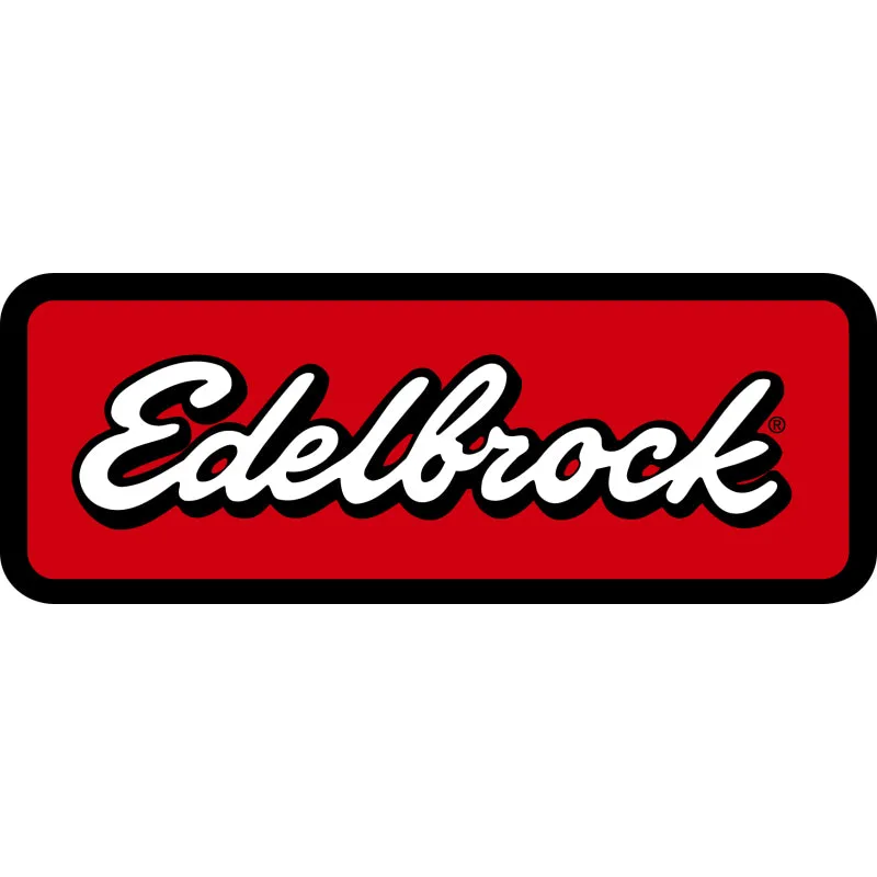 Edelbrock Elite II Valve Covers Tall Baffled Breather Hole - Edelbrock Logo