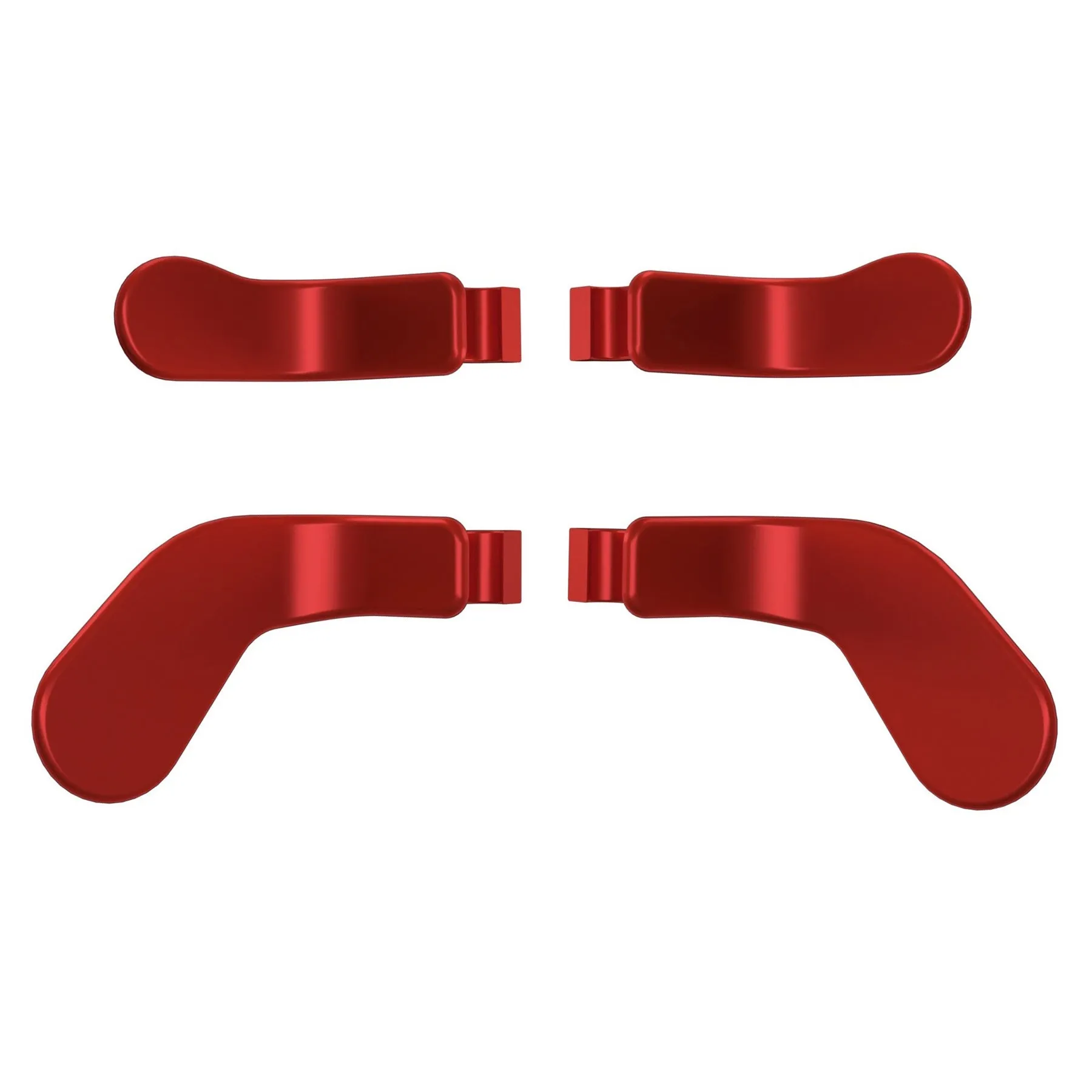 eXtremeRate 4 pcs Metallic Scarlet Red Replacement Stainless Steel Paddles for Xbox One Elite Controller Seies 2 - IL313