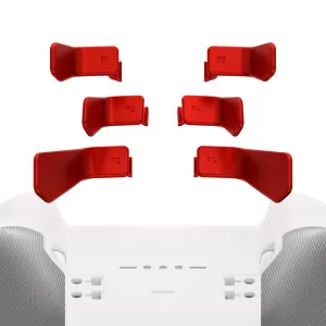 eXtremeRate Metalic Scarlet Red 6in1 Replacement Interchangeable Swift Back Paddles for Xbox One Elite & Elite Series 2 Controller - IL605