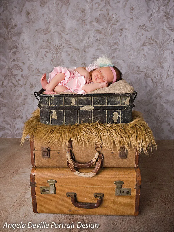 Forgotten Manor Gray Printed Photography Backdrop