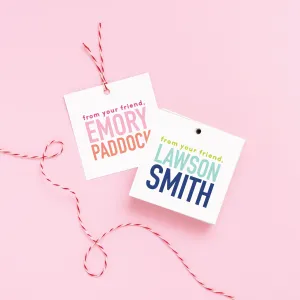 From Your Friend Gift Tags