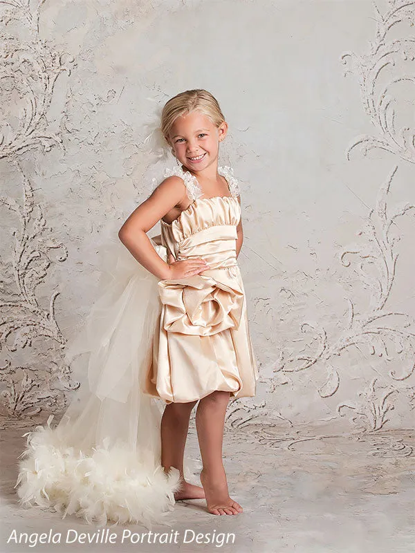 Genevieve Ivory Printed Photography Backdrop