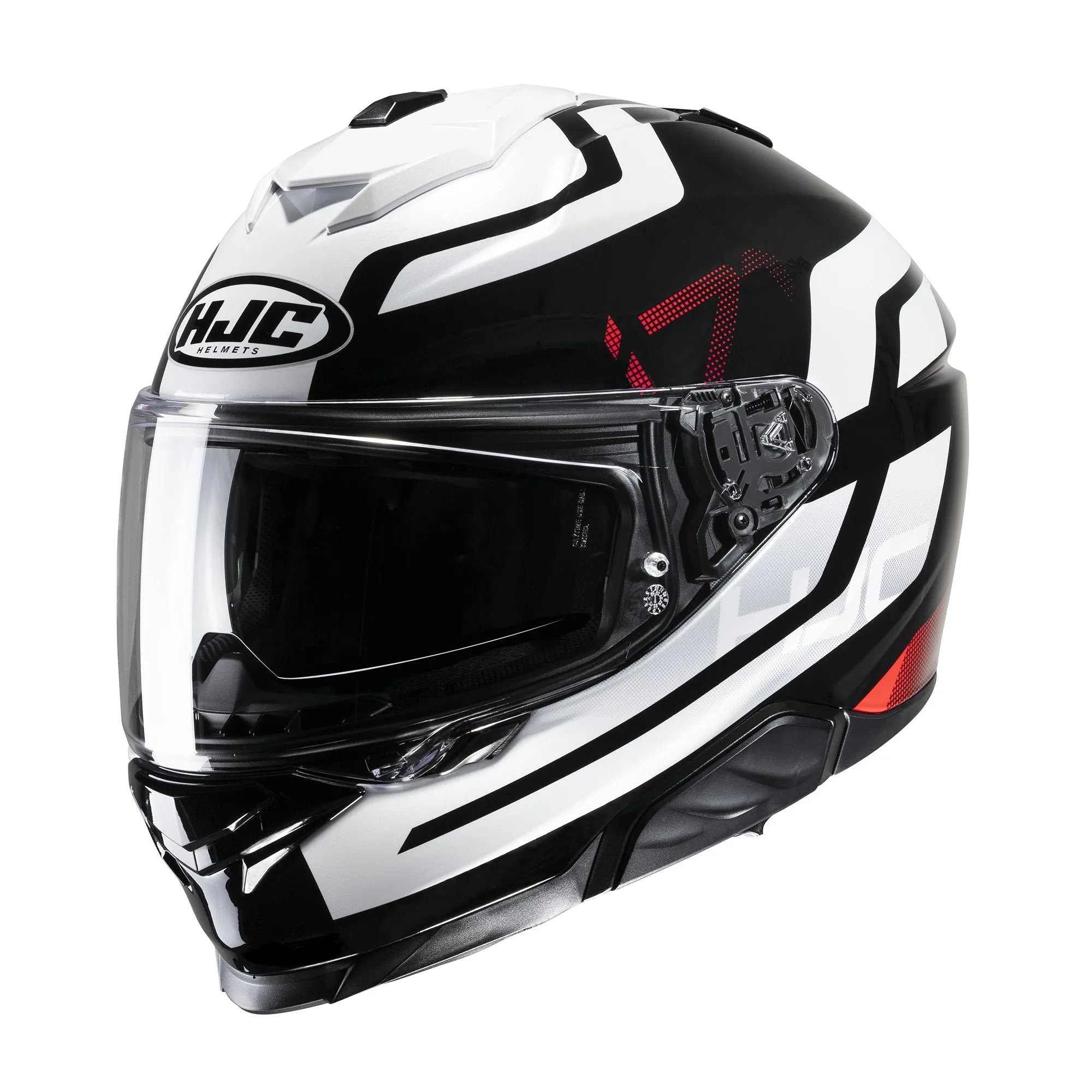 HJC I71 Enta Full Face Motorcycle Helmet - MC1 Red