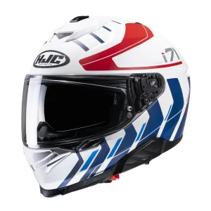 HJC I71 Simo Full Face Motorcycle Helmet - MC21SF White, Red, Blue