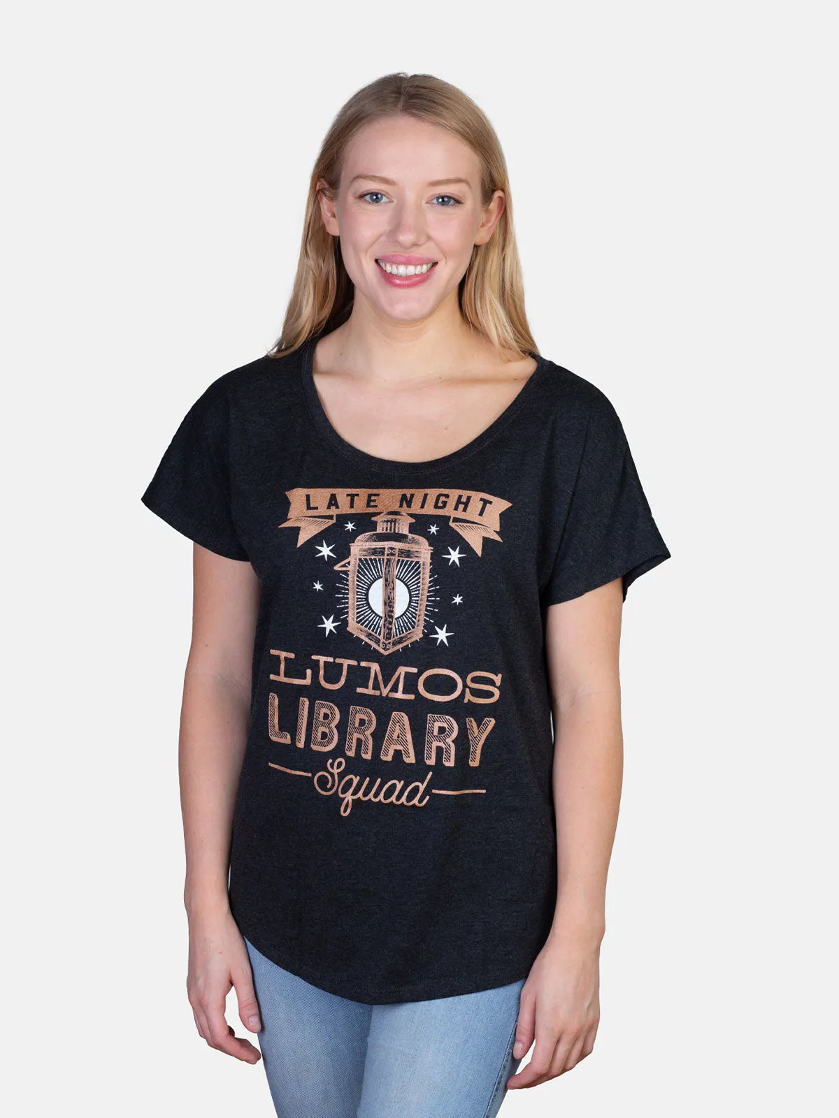 Lumos Library Squad Women’s Relaxed Fit T-Shirt