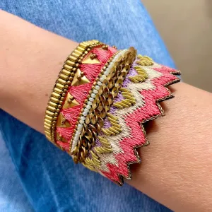 Maheswari Pinkish Bracelet