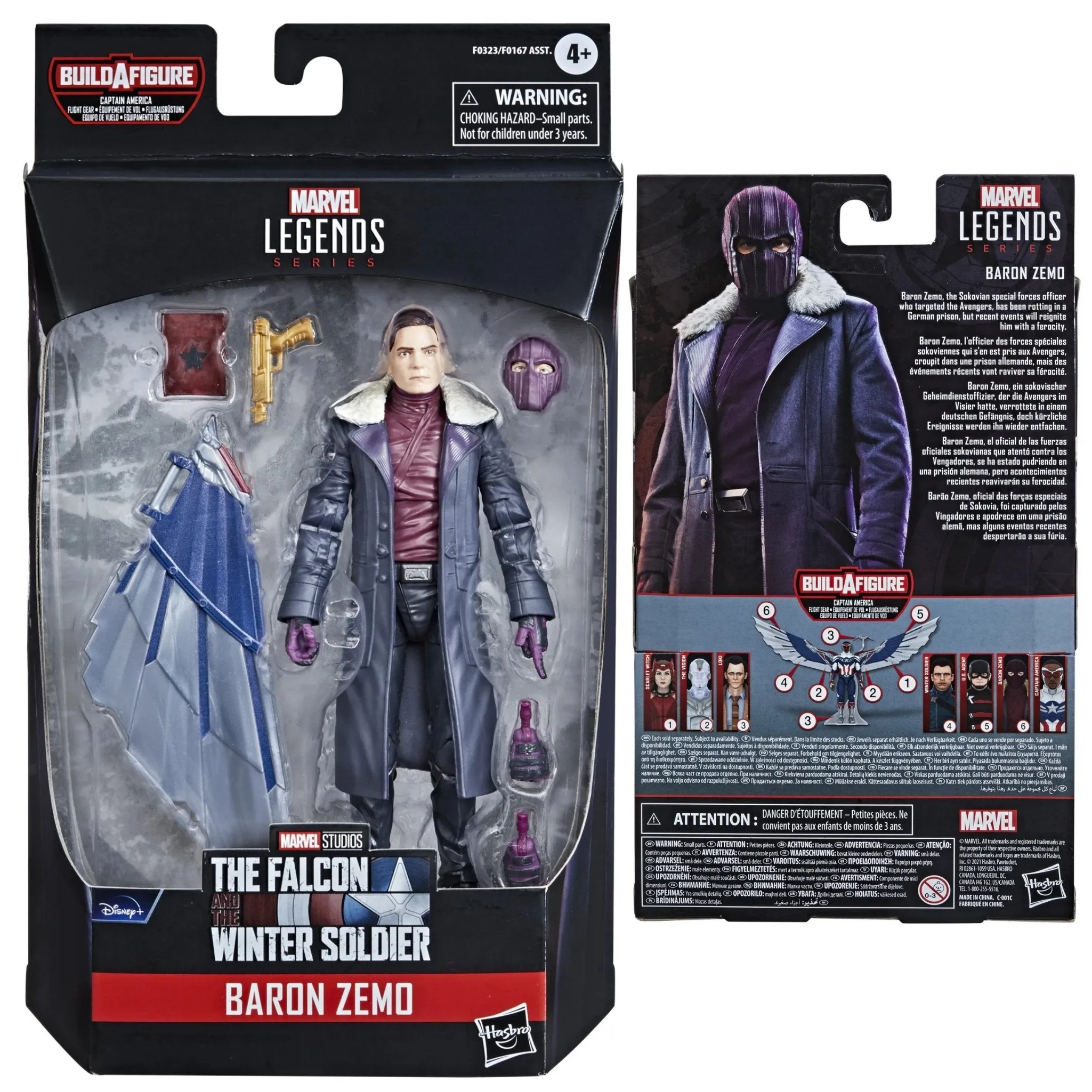 Marvel Legends Baron Zemo (The Falcon and the Winter Soldier / Captain America Flight Gear BAF)