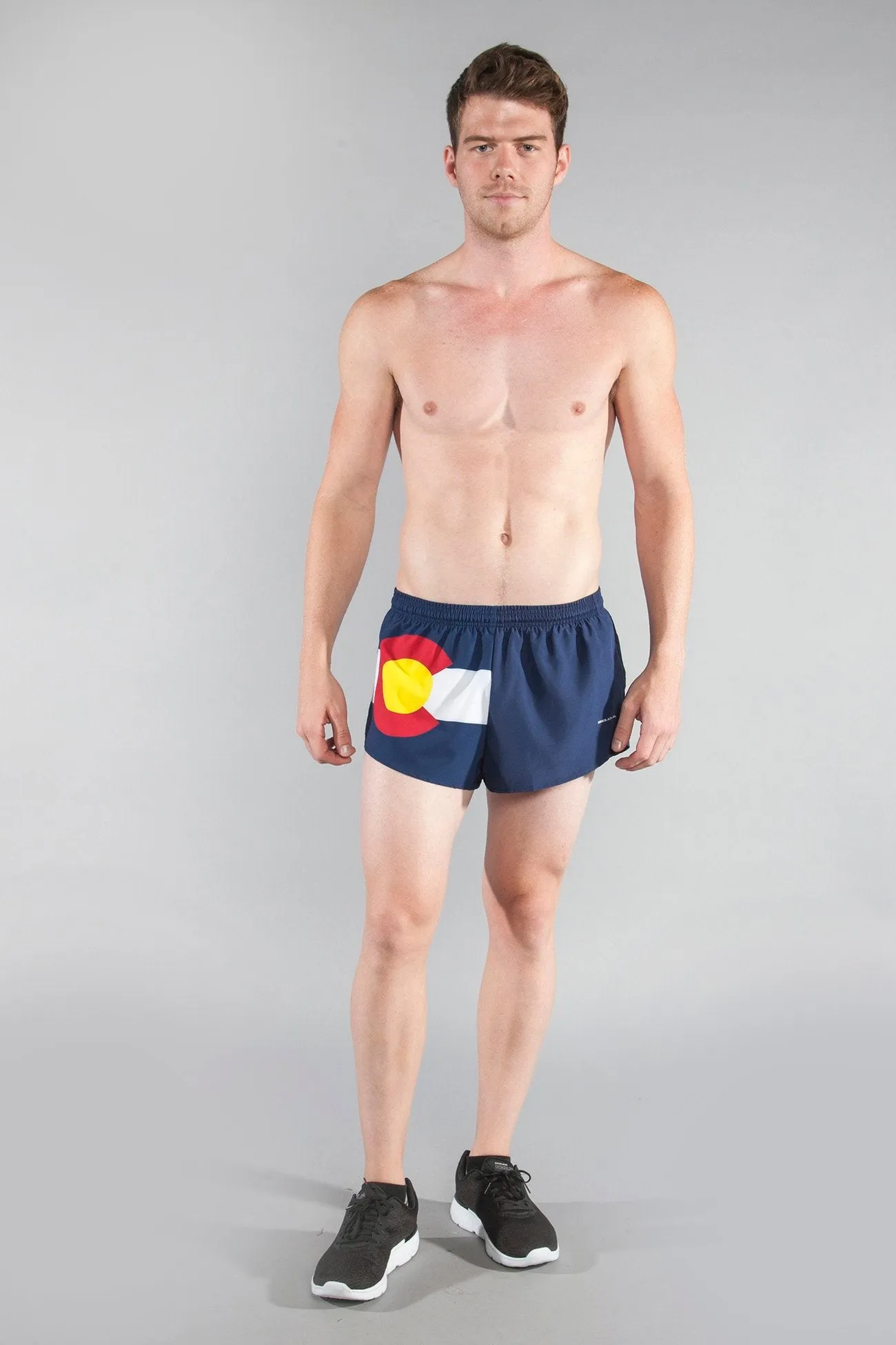 Men's Flag 1" Elite Split Shorts [C] - Colorado