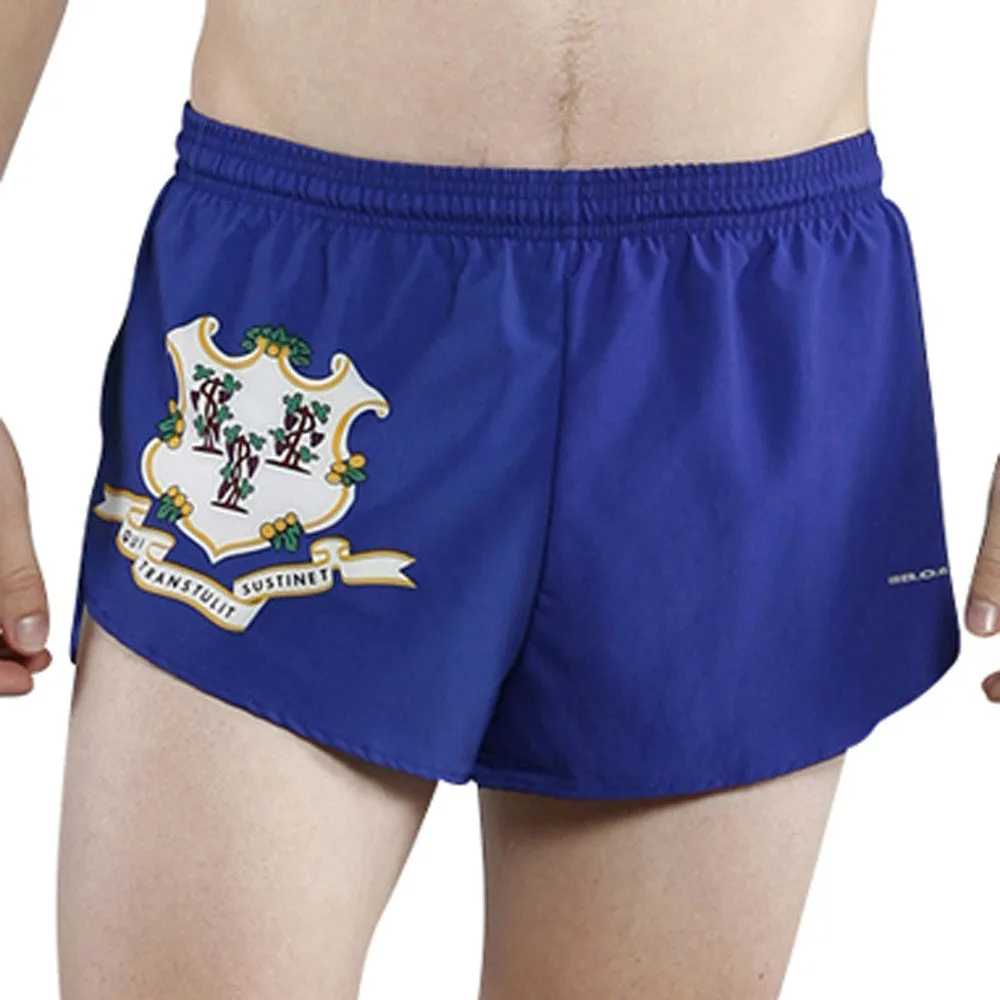 Men's Flag 1" Elite Split Shorts [C] - Connecticut