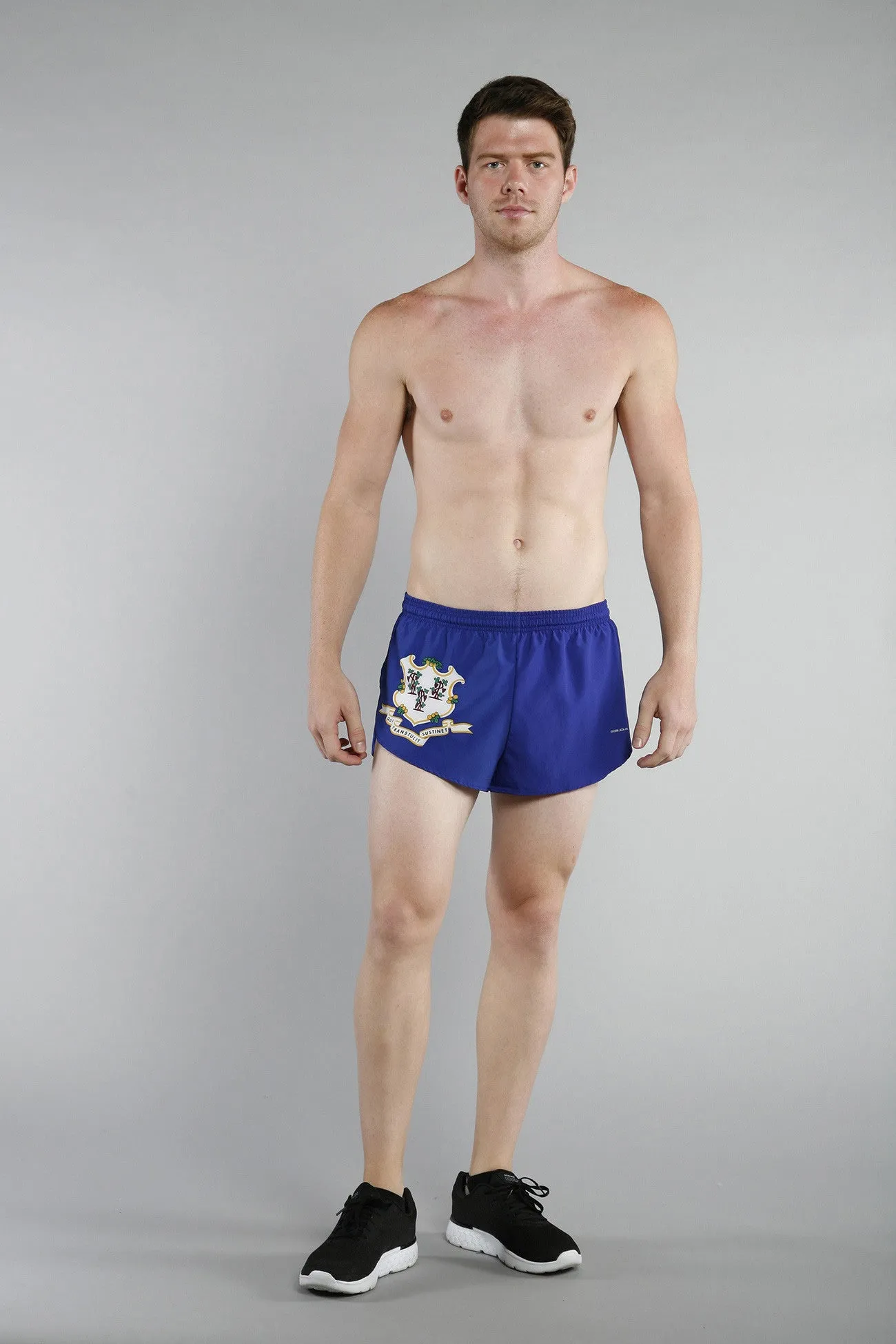 Men's Flag 1" Elite Split Shorts [C] - Connecticut