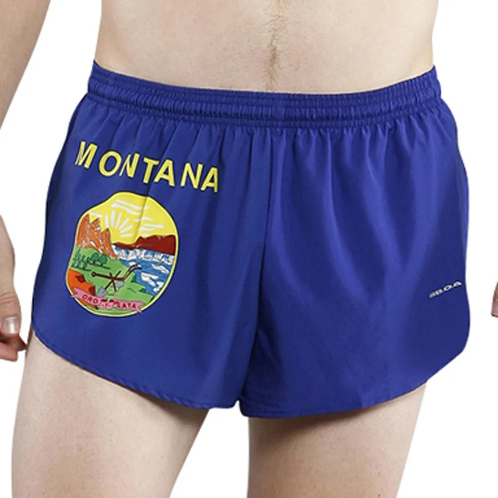 Men's Flag 1" Elite Split Shorts [M] - Montana