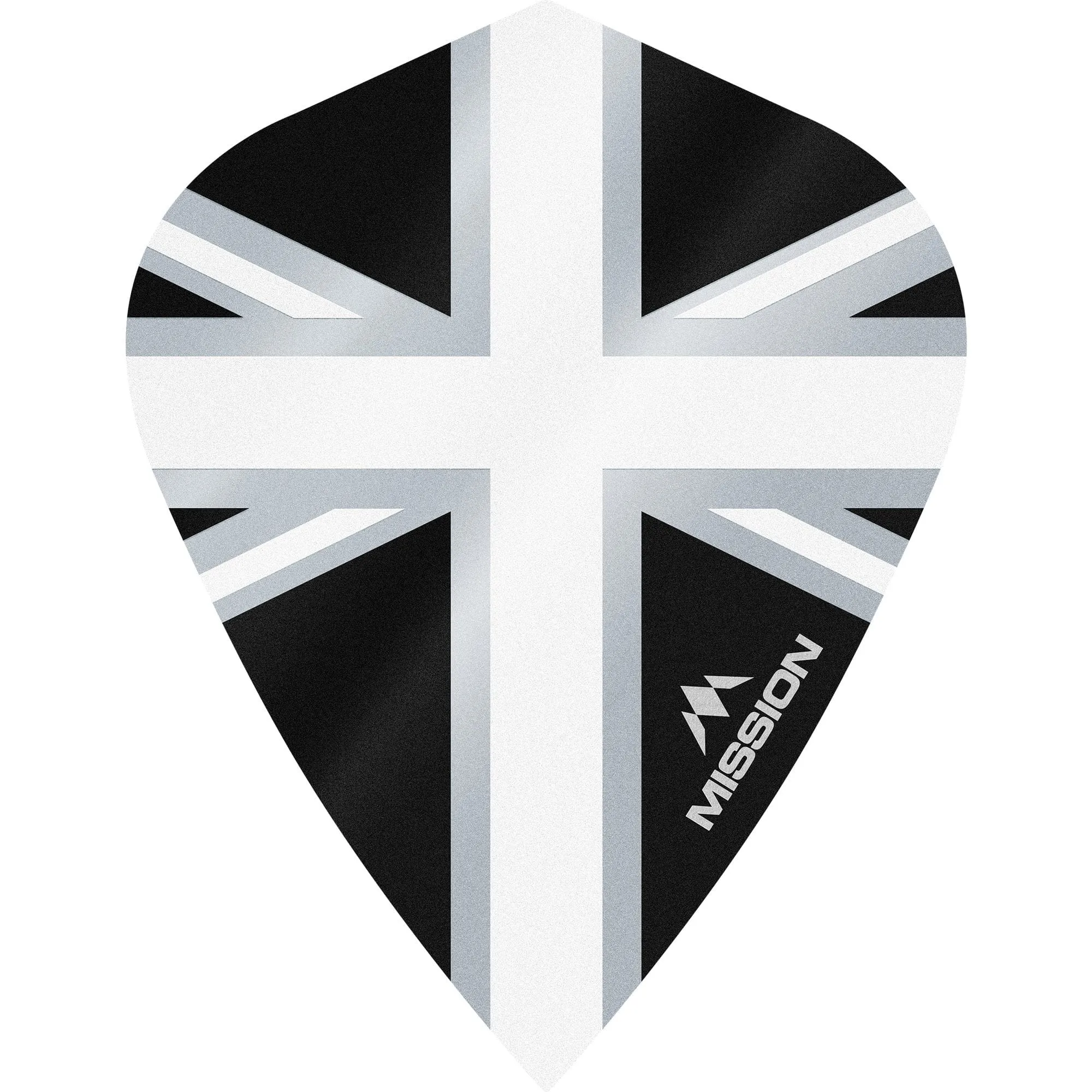 *Mission Alliance Union Jack Dart Flights - Kite - Black