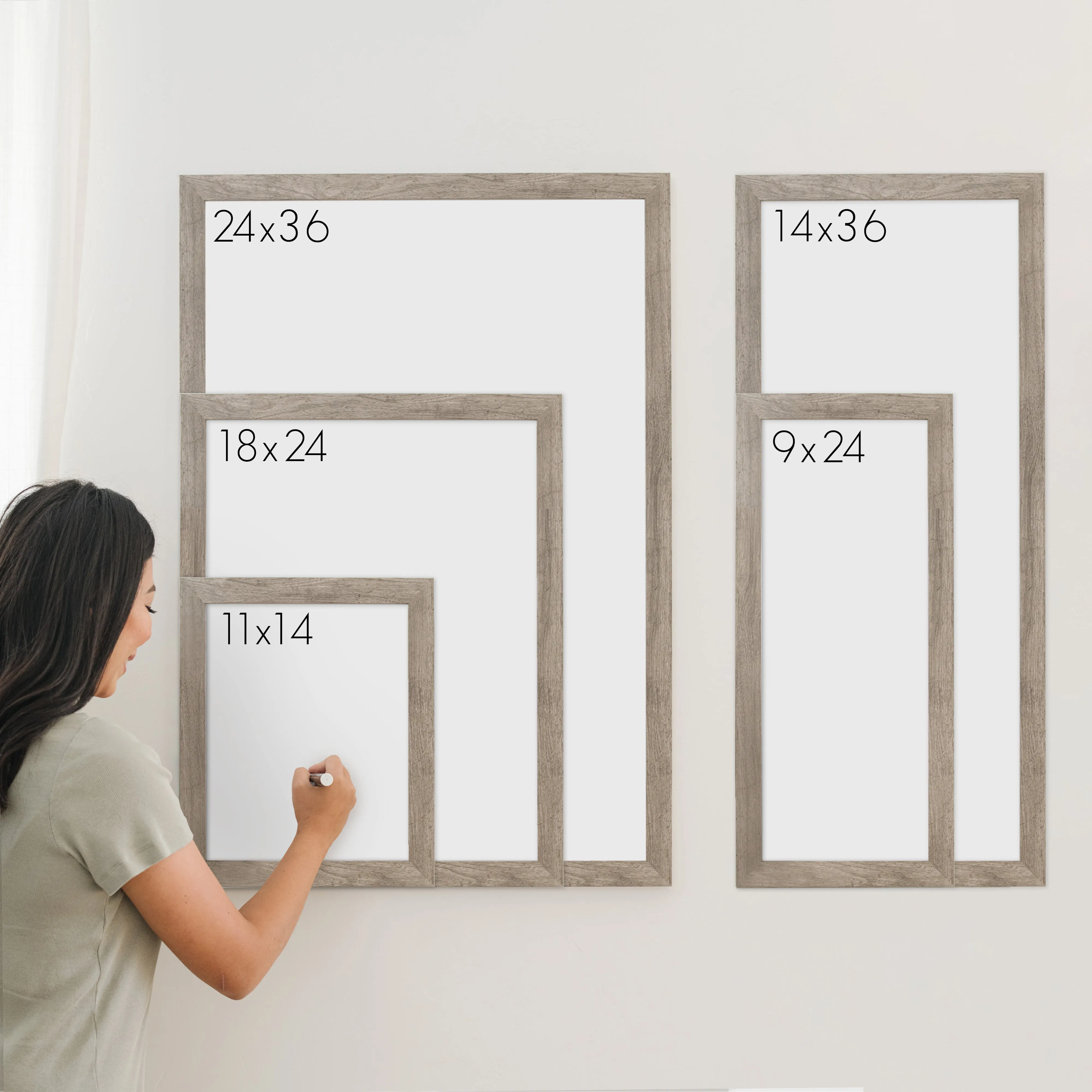 Monthly Framed Chalkboard Calendar   2 sections | Vertical Pennington