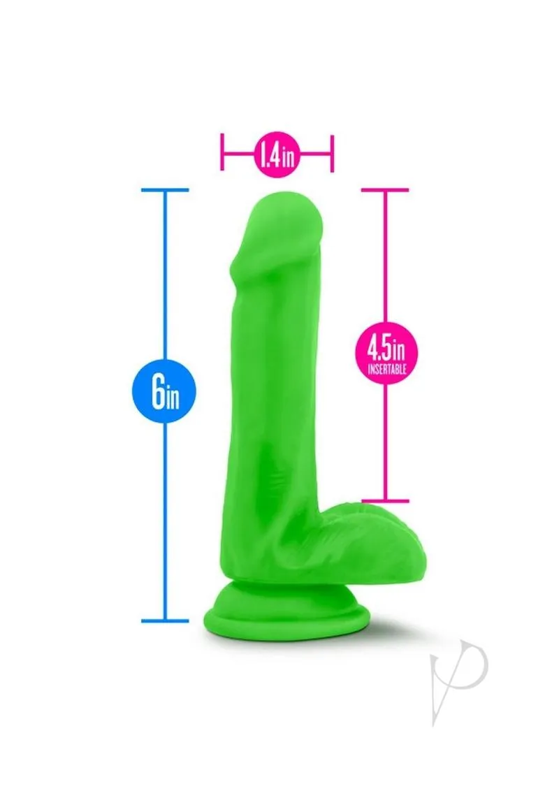 Neo Elite Dd Cock W/balls 6 Green