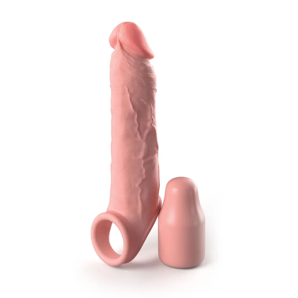 Pipedream Fantasy X-Tensions Elite 2 Inch Silicone X-Tension with Strap - Light