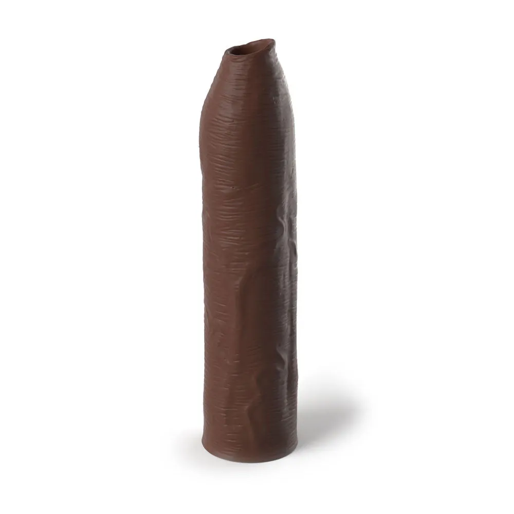 Pipedream Fantasy X-Tensions Elite Uncut Silicone X-Tension - Brown