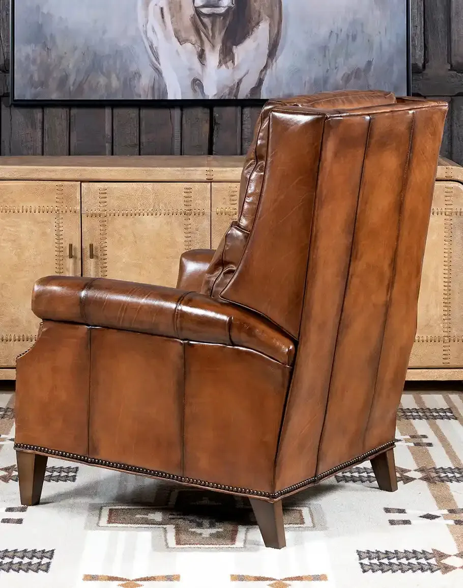 Stanford Brown Leather Recliner