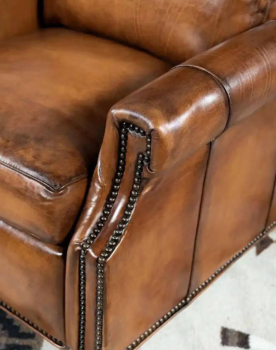 Stanford Brown Leather Recliner