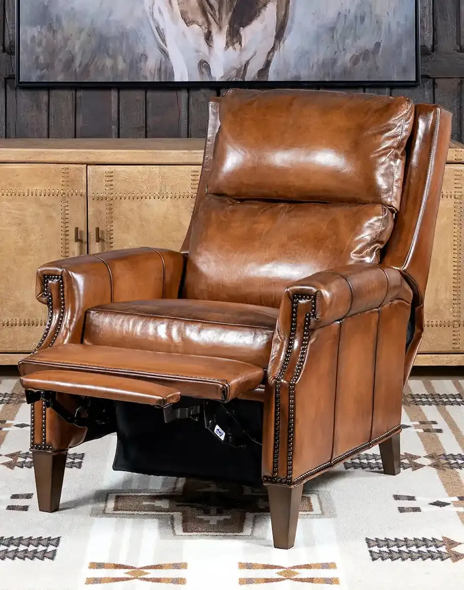 Stanford Brown Leather Recliner