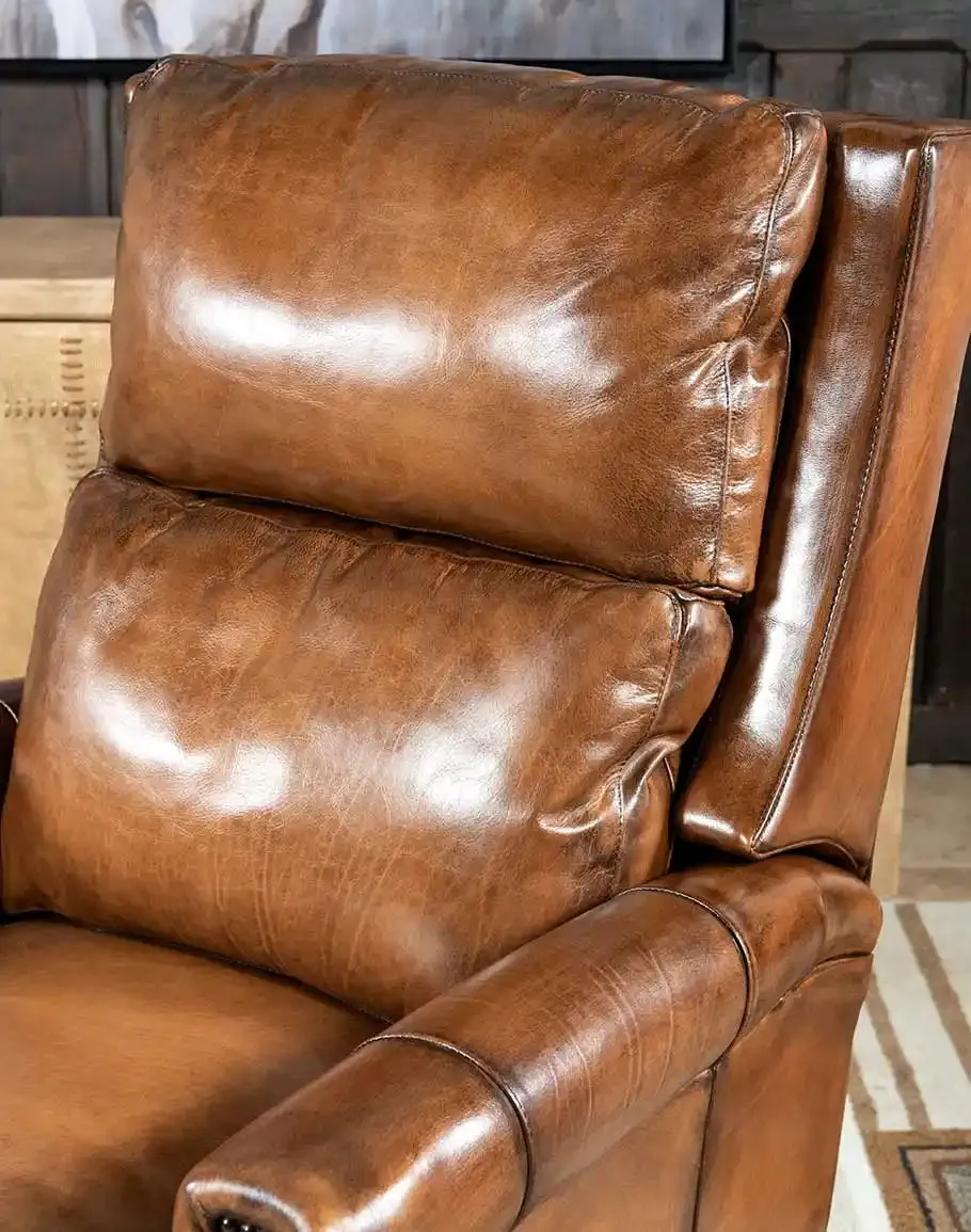 Stanford Brown Leather Recliner