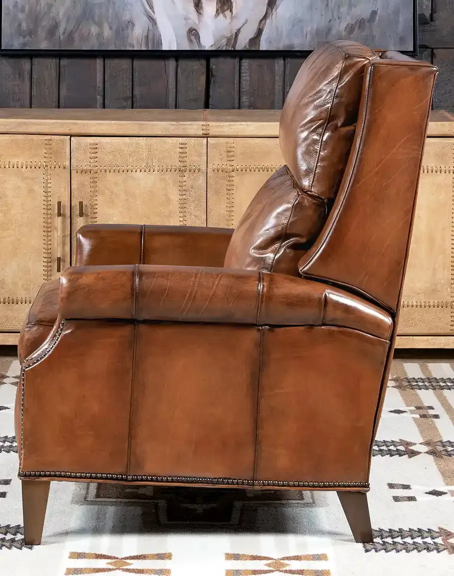 Stanford Brown Leather Recliner