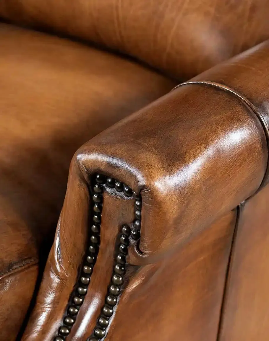 Stanford Brown Leather Recliner