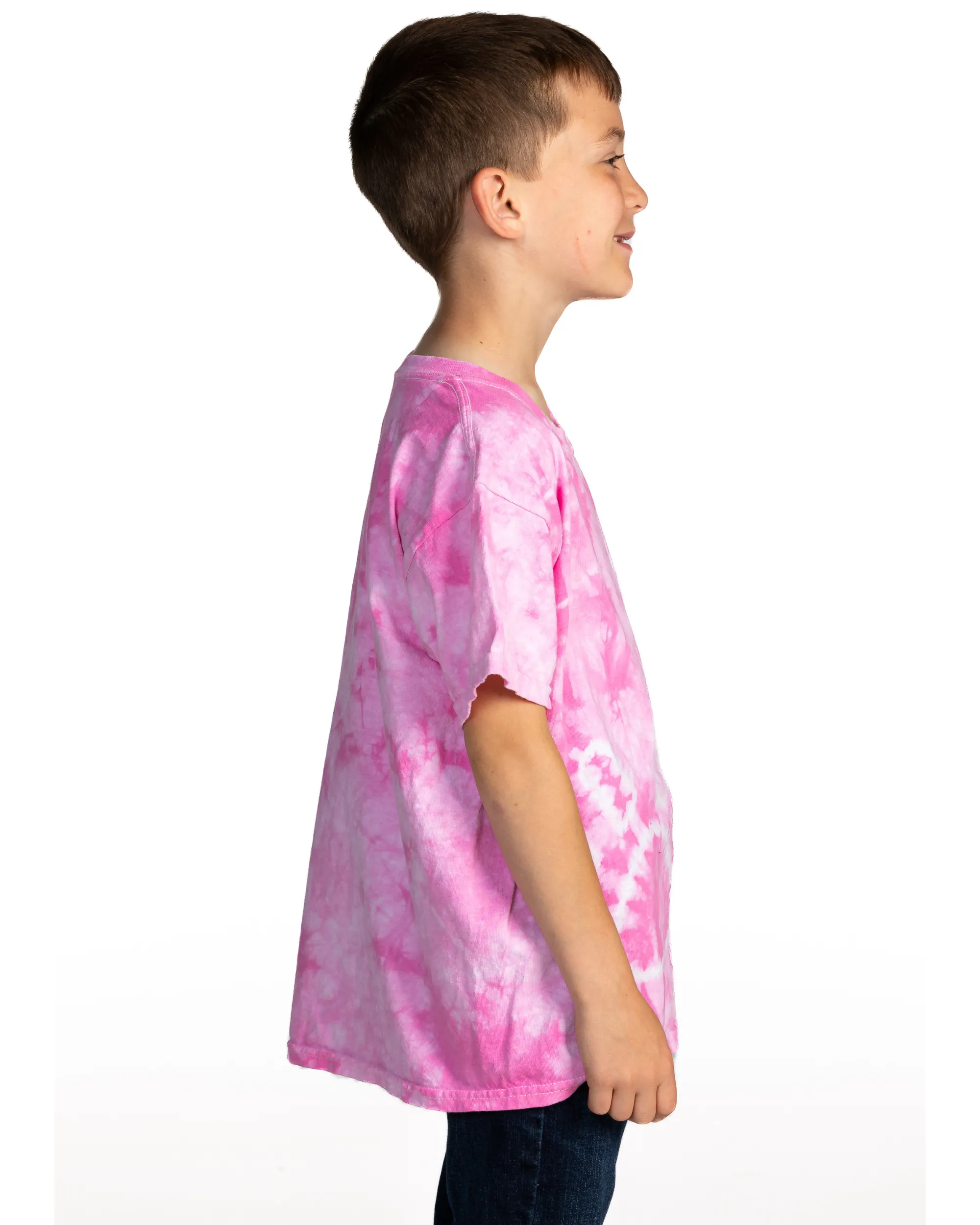 TEAM SHOP - Tie Dye Paw Print Tee - Pink