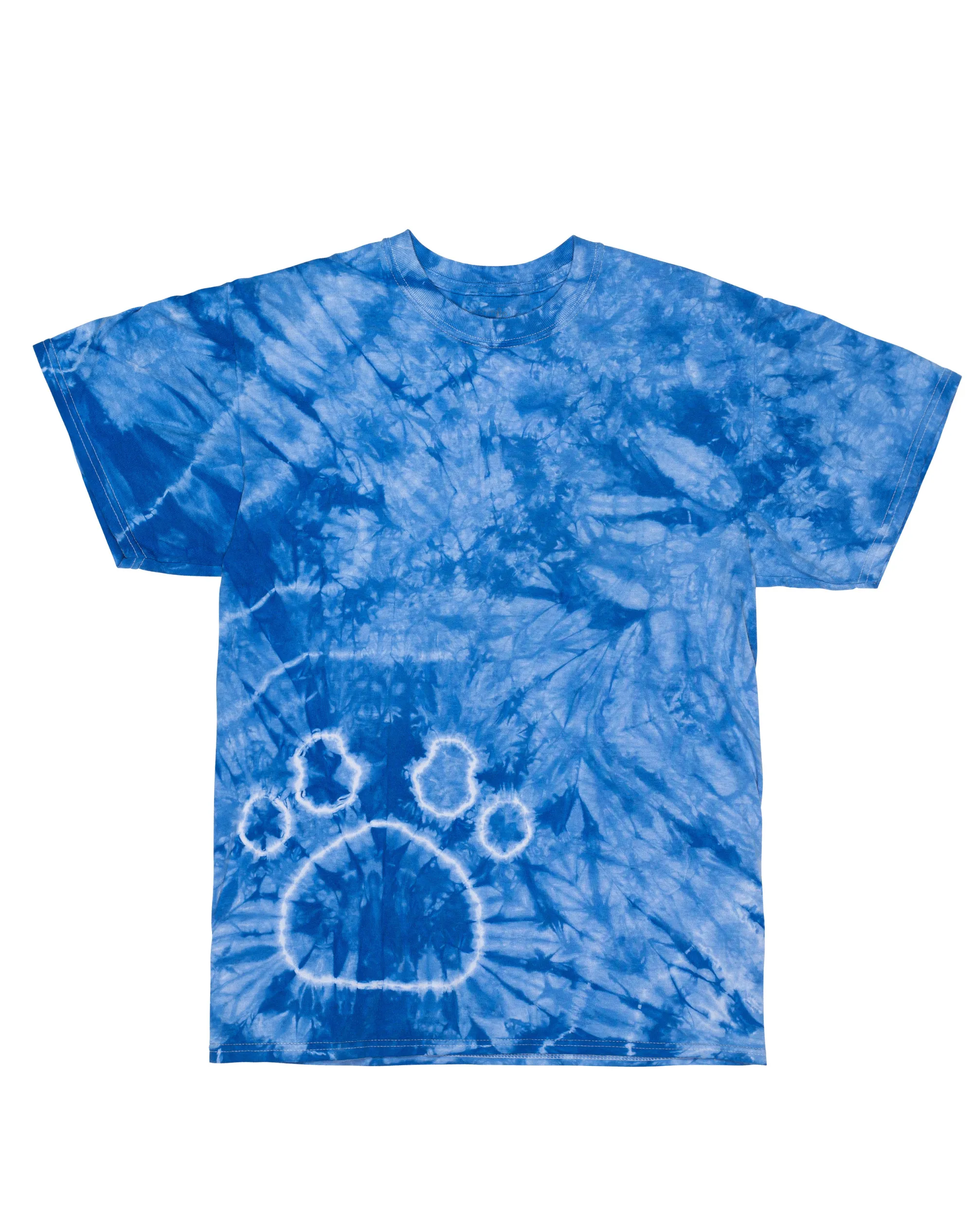 TEAM SHOP - Tie Dye Paw Print Tee - Royal