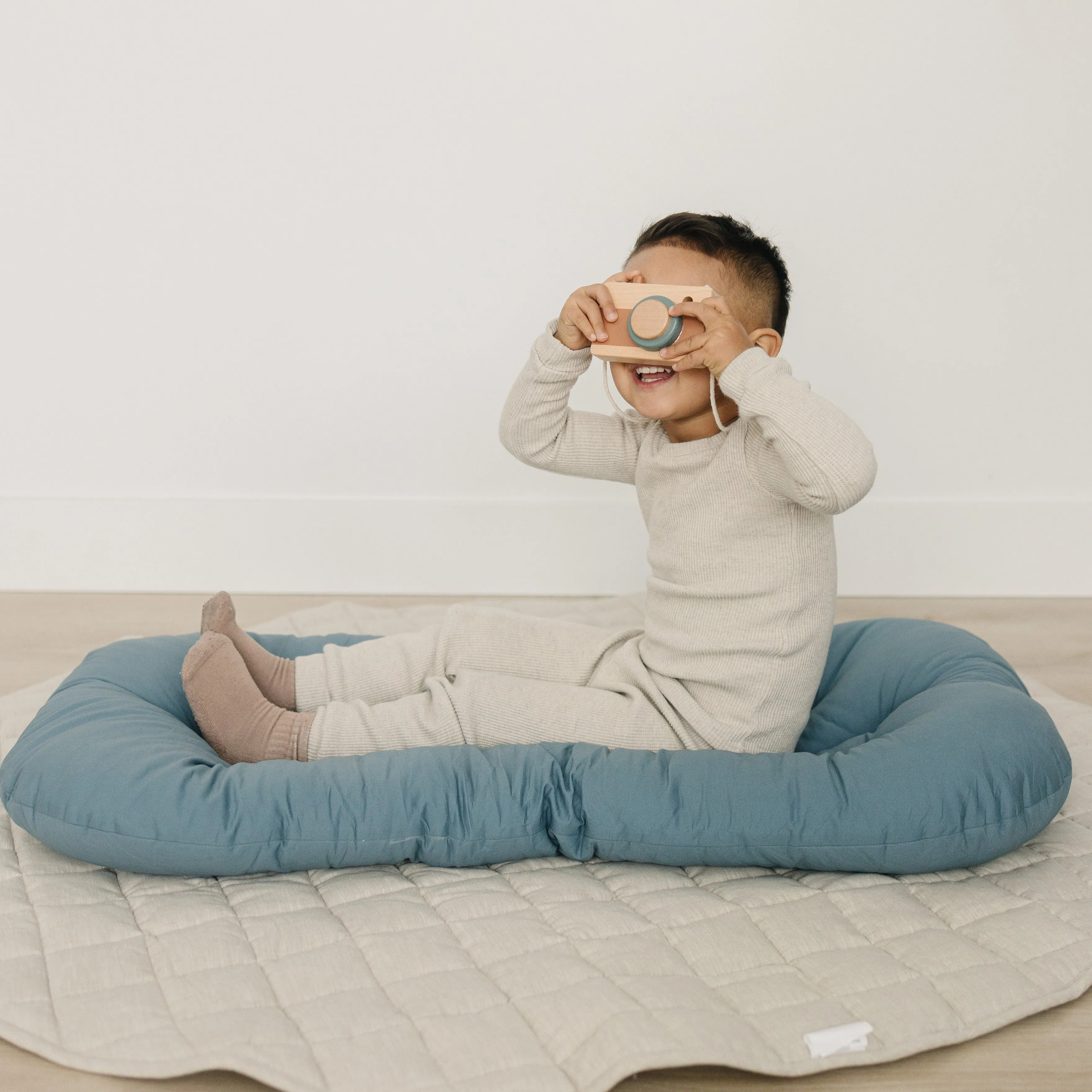 Toddler Lounger Pillow - Bluejay