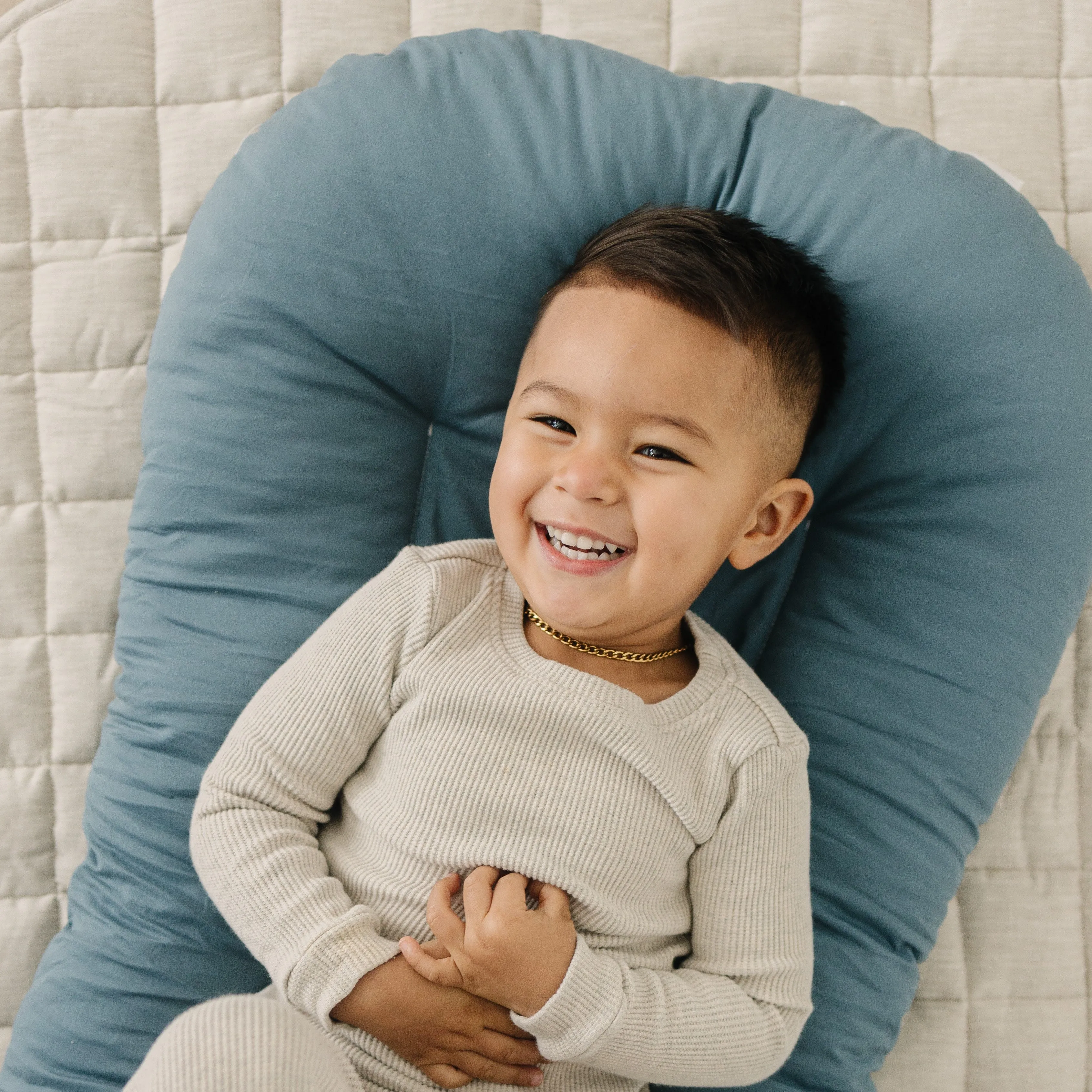 Toddler Lounger Pillow - Bluejay