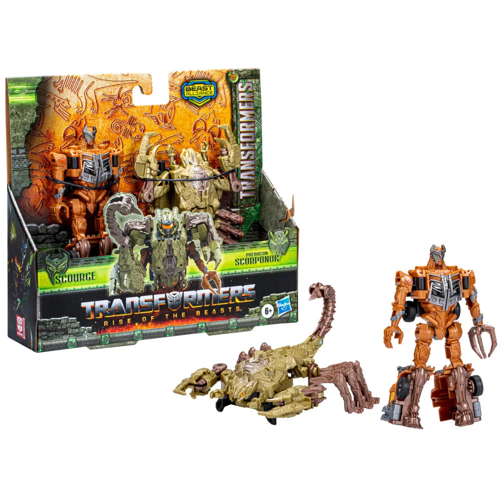 Transformers Rise Of The Beasts Beast Combiner 2-Pack Scourge & Predacon Scorponok